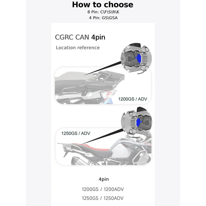 CHIGEE CGRC CAN KNOB CONTROLLER | 4PIN (FITS BMW1200-1250GS/ADV)