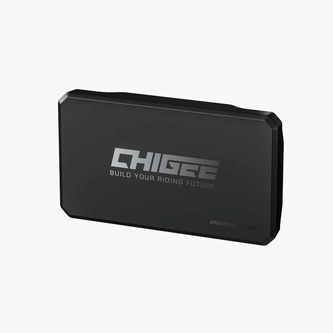Black silicone device cover with 'CHIGEE' branding on it.